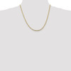 Lex & Lu 10k Yellow Gold 3.0mm Figaro Chain Necklace or Bracelet- 2 - Lex & Lu