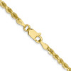 Lex & Lu 10k Yellow Gold 2.75mm Handmade D/C Rope Chain Necklace or Bracelet- 4 - Lex & Lu