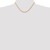 Lex & Lu 10k Yellow Gold 3.2mm Handmade D/C Rope Chain Necklace or Bracelet- 2 - Lex & Lu