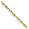 Lex & Lu 10k Yellow Gold 0.95mm Cable Chain Necklace - Lex & Lu