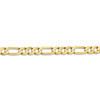 Lex & Lu 10k Yellow Gold 5.25mm Light Figaro Chain Necklace or Bracelet- 3 - Lex & Lu