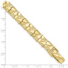 Lex & Lu 10k Yellow Gold 10.0mm Nugget Bracelet- 3 - Lex & Lu