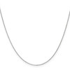 Lex & Lu 10k White Gold .8mm D/C Cable Chain Necklace- 3 - Lex & Lu