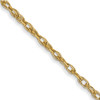 Lex & Lu 14k Yellow Gold 1.15mm Cable Chain Necklace - Lex & Lu