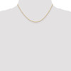 Lex & Lu 14k Yellow Gold 1.15mm Cable Chain Necklace- 2 - Lex & Lu