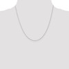 Lex & Lu 14k White Gold 1mm Singapore Chain Necklace LAL92452- 2 - Lex & Lu