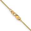 Lex & Lu 18k Yellow Gold 1.00mm D/C Spiga Chain Necklace- 4 - Lex & Lu