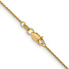 Lex & Lu 18k Yellow Gold 1.15mm D/C Cable Chain Necklace- 4 - Lex & Lu