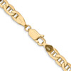 Lex & Lu 14k Yellow Gold 4.7mm Semi Solid Anchor Chain Necklace or Bracelet- 4 - Lex & Lu