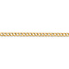 Lex & Lu 14k Yellow Gold 3.35mm Semi Solid Curb Link Chain Necklace or Bracelet- 3 - Lex & Lu