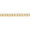 Lex & Lu 14k Yellow Gold 5.25mm Semi Solid Curb Link Chain Necklace or Bracelet- 3 - Lex & Lu