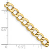 Lex & Lu 14k Yellow Gold 5.25mm Semi Solid Curb Link Chain Necklace or Bracelet- 5 - Lex & Lu