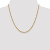 Lex & Lu 14k Yellow Gold 3.0mm Hollow Rope Chain Necklace or Bracelet- 2 - Lex & Lu