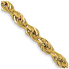 Lex & Lu 14k Yellow Gold 2.8mm Hollow Rope Chain Necklace or Bracelet - Lex & Lu