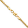 Lex & Lu 14k Yellow Gold 2.00mm Light Wheat Chain Necklace or Anklet- 4 - Lex & Lu