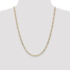 Lex & Lu 14k Yellow Gold 3.5mm Semi Solid Figaro Chain Necklace or Bracelet- 2 - Lex & Lu