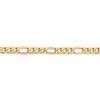 Lex & Lu 14k Yellow Gold 5.35mm Semi Solid Figaro Chain Necklace or Bracelet- 3 - Lex & Lu