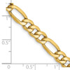 Lex & Lu 14k Yellow Gold 6.6mm Semi Solid Figaro Chain Necklace or Bracelet- 5 - Lex & Lu