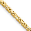 Lex & Lu 14k Yellow Gold 2.5mm Byzantine Chain Necklace or Bracelet - Lex & Lu