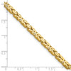 Lex & Lu 14k Yellow Gold 4mm Byzantine Chain Necklace or Bracelet- 5 - Lex & Lu