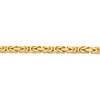 Lex & Lu 14k Yellow Gold 5.25mm Byzantine Chain Necklace or Bracelet- 2 - Lex & Lu