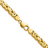 Lex & Lu 14k Yellow Gold 6.50mm Byzantine Chain Necklace or Bracelet- 4 - Lex & Lu