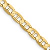 Lex & Lu 14k Yellow Gold 4.5mm Concave Anchor Chain Necklace or Bracelet - Lex & Lu