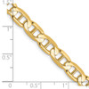 Lex & Lu 14k Yellow Gold 6.25mm Concave Anchor Chain Necklace or Bracelet- 5 - Lex & Lu