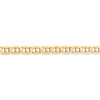 Lex & Lu 14k Yellow Gold 7mm Concave Anchor Chain Necklace- 3 - Lex & Lu
