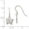 Lex & Lu Sterling Silver Polished Butterfly Earrings - 4 - Lex & Lu