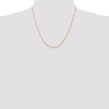 Lex & Lu 14k Yellow Gold 1.5mm D/C extra-Light Rope Chain Necklace or Bracelet- 2 - Lex & Lu