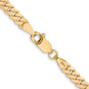 Lex & Lu 14k Yellow Gold 3.9mm Beveled Curb Chain Necklace or Bracelet- 4 - Lex & Lu