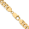 Lex & Lu 14k Yellow Gold 8mm Beveled Curb Chain Necklace or Bracelet- 4 - Lex & Lu