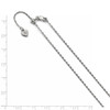 Lex & Lu Sterling Silver Adjustable Cable Chain Necklace LAL92648- 2 - Lex & Lu