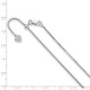 Lex & Lu Sterling Silver Adjustable Box Chain Necklace LAL92657- 2 - Lex & Lu