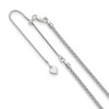 Lex & Lu Sterling Silver Adjustable Spiga Chain Necklace LAL92664 - Lex & Lu