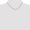 Lex & Lu 14k Yellow Gold 1.80mm Flat Figaro Chain Necklace or Bracelet- 2 - Lex & Lu