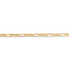 Lex & Lu 14k Yellow Gold 3.00mm Flat Figaro Chain Necklace or Bracelet- 3 - Lex & Lu