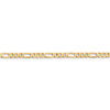 Lex & Lu 14k Yellow Gold 4.75mm Flat Figaro Chain Necklace or Bracelet- 3 - Lex & Lu
