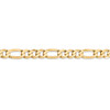 Lex & Lu 14k Yellow Gold 7mm Flat Figaro Chain Necklace or Bracelet- 3 - Lex & Lu