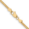 Lex & Lu 14k Yellow Gold 2.5mm Franco Chain Necklace or Bracelet LAL92711- 4 - Lex & Lu