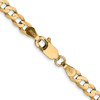 Lex & Lu 14k Yellow Gold 3.8mm Concave Curb Chain Necklace or Bracelet- 4 - Lex & Lu