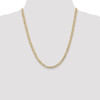 Lex & Lu 14k Yellow Gold 4.5mm Open Concave Curb Chain Necklace or Bracelet- 2 - Lex & Lu