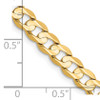 Lex & Lu 14k Yellow Gold 5.25mm Open Concave Curb Chain Necklace or Bracelet- 5 - Lex & Lu
