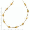 Lex & Lu 14k Yellow Gold D/C Scratch Finish Necklace or Bracelet- 3 - Lex & Lu