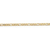 Lex & Lu 14k Yellow Gold 3mm Concave Open Figaro Chain Necklace or Bracelet- 3 - Lex & Lu