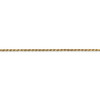 Lex & Lu 14k Yellow Gold 1.3mm Solid D/C Rope Chain Necklace or Bracelet- 3 - Lex & Lu