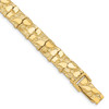 Lex & Lu 14k Yellow Gold 9.50mm Nugget Bracelet - Lex & Lu