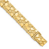 Lex & Lu 14k Yellow Gold 12.50mm Nugget Bracelet - Lex & Lu