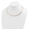 Lex & Lu 14k Yellow Gold 4mm Domed Omega Necklace or Bracelet- 4 - Lex & Lu